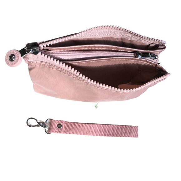 brand new Kipling CREATIVITY LARGE POUCHE metallic pink Multi-use make… - Picture 7 of 7